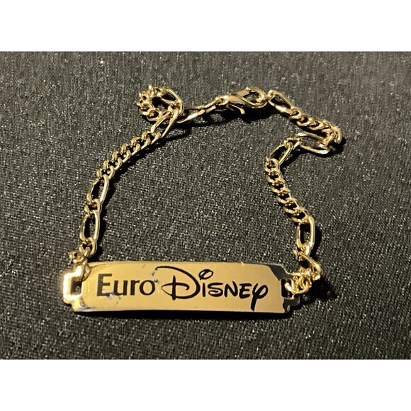 Euro-Disney Gold Tone 7in Bracelet - Picture 2 of 4